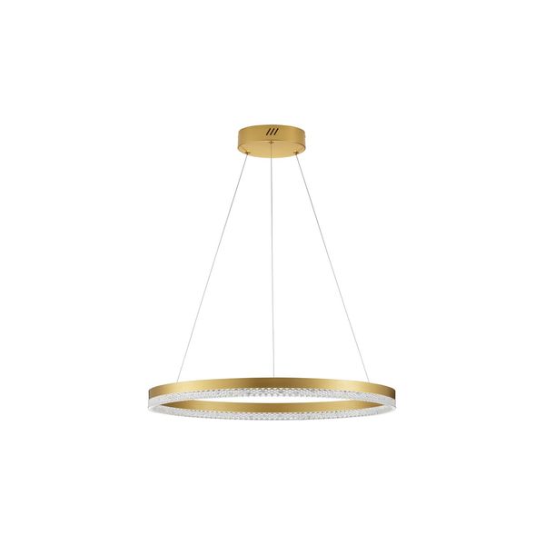 Triac Dimmable Brass Gold Aluminium  LED 32 Watt 220 Volt  3288Lm 3000K IP20   D: 60 H: 150 cm Adjustable Height image 1