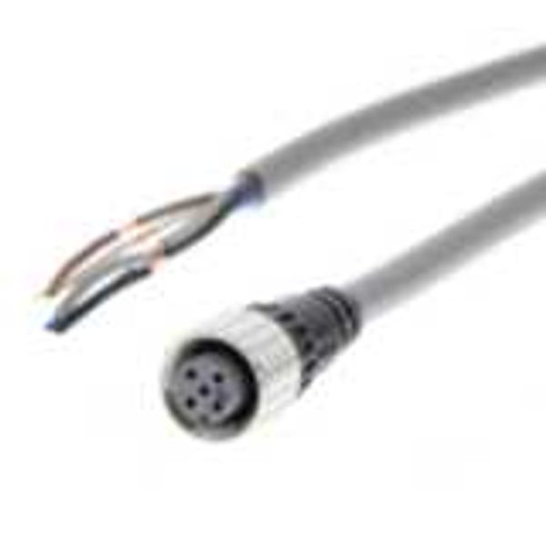 Sensor cable, M12 straight socket (female), 5-poles, A coded, PVC stan image 1