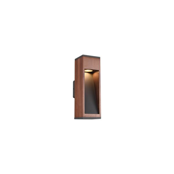 Canning wall lamp GU10 wood/anthracite image 1
