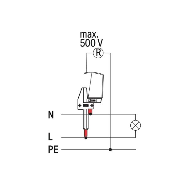 Test plug adapter N/L 2-pole gray image 4