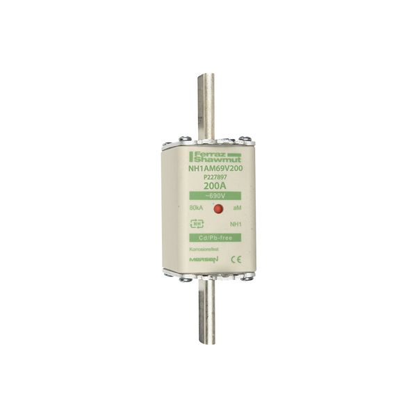 Fuse-link NH1 aM 690VAC 200A live tags Double indicator image 1