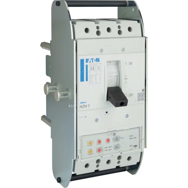 NZM3 PXR20 circuit breaker, 630A, 3p, earth-fault protection, withdrawable unit image 12