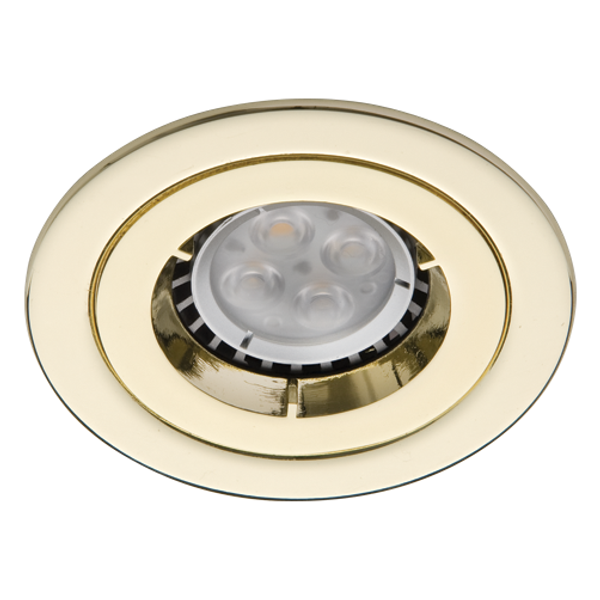 iCage Mini GU10 Die-Cast Fire Rated Downlight Brass image 2