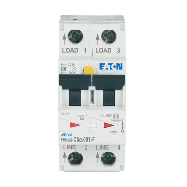 Digital RCD/MCB combination, 6 A, 10 mA, MCB trip characteristic: C, 2p, RCD trip characteristic: F image 4