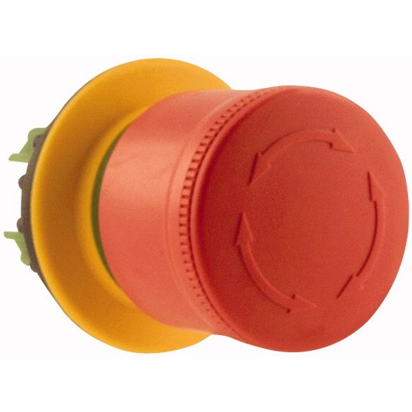 Emergency stop/emergency switching off pushbutton, RMQ-Titan, Mushroom-shaped, 30 mm, Non-illuminated, Turn-to-release function, Red, yellow image 6