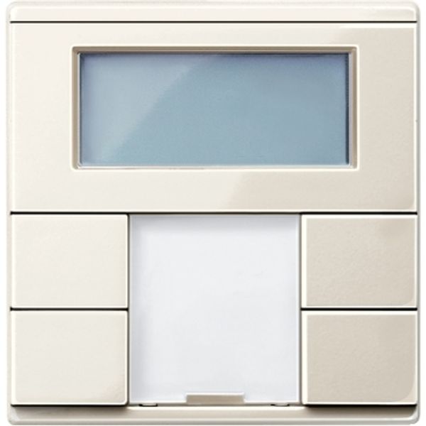 Thermostat with display, KNX, room, white, glossy, System M image 3