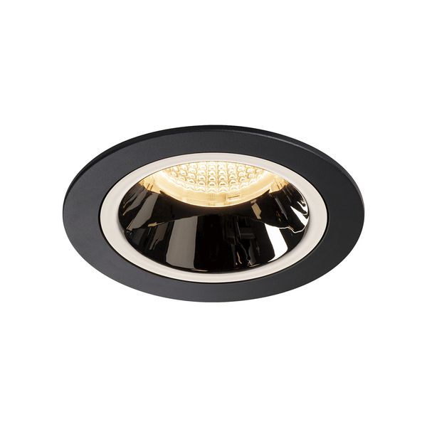 NUMINOS® DL M, Indoor LED recessed ceiling light black/chrome 3000K 20°, including leaf springs image 1