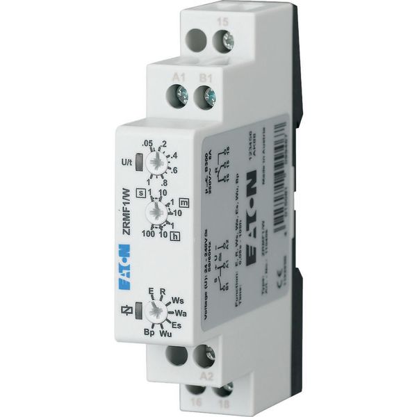 Timing relay multi-function, 7 functions, 1 changeover contacts image 3