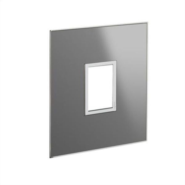 American and South African standard plate Arteor 1 vertical square modules for 2'' x 4'' box -reflective stainless steel image 1