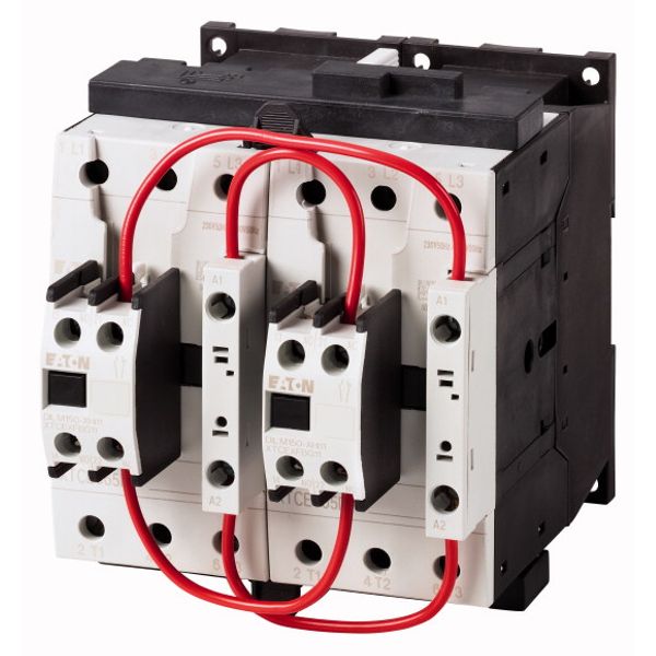 Reversing contactor combination, 380 V 400 V: 18.5 kW, 110 V 50 Hz, 120 V 60 Hz, AC operation image 1