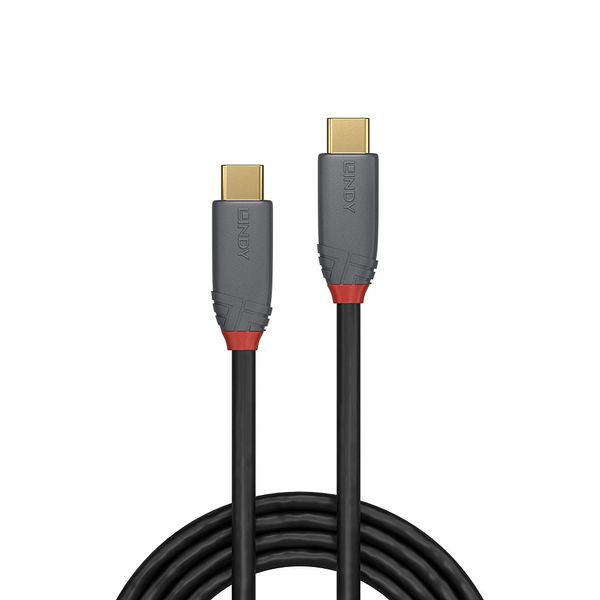 0.5m USB 3.2  Type C to C Cable, 20Gbps, 5A, PD, Anthra Line USB Type C Male to C Male image 2