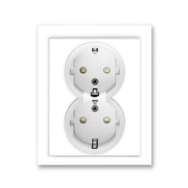 5518-3029 B Double socket outlet with earthing contacts, with hinged lids ; 5518-3029 B image 3