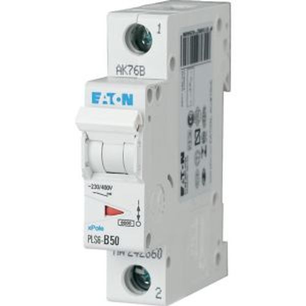 Miniature circuit breaker (MCB), 50 A, 1p, characteristic: C image 7