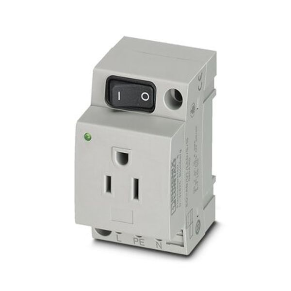 Socket outlet for distribution board Phoenix Contact EO-AB/UT/LED/S/15 250V 15A AC image 1