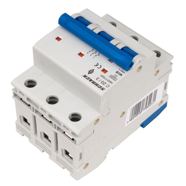 Miniature Circuit Breaker (MCB) AMPARO 10kA, C 20A, 3-pole image 7