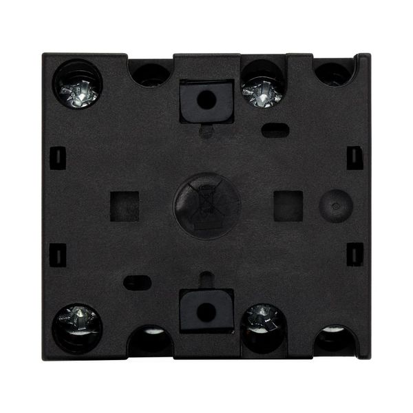 On-Off switch, T0, 20 A, centre mounting, 3 contact unit(s), 6 pole, with black thumb grip and front plate image 10