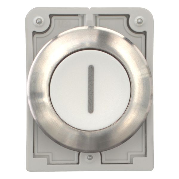 Pushbutton, RMQ-Titan, flat, maintained, White, inscribed, Front ring stainless steel image 5