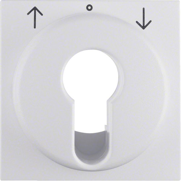 Centre plate f.key push-b. f.blinds/key switch, S.1/B.3/B.7,p.white ma image 1