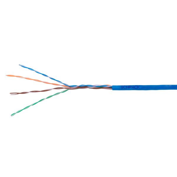 U/UTP Cable Cat.5e, 4x2xAWG24/1, PVC, Eca, blue, Box 305m image 1