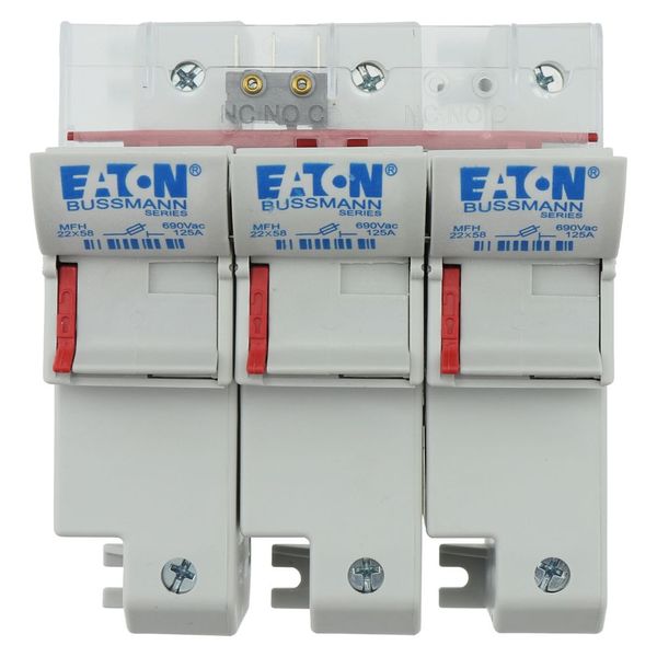 Fuse-holder, low voltage, 125 A, AC 690 V, 22 x 58 mm, 3P, IEC, UL image 25