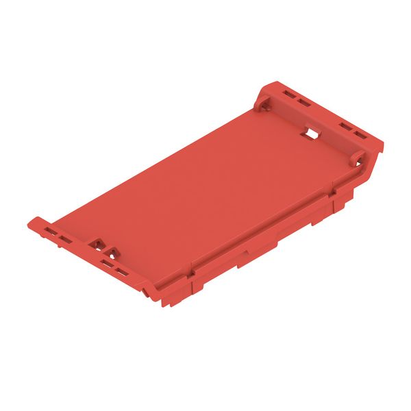 Cover, IP20 in installed state, Plastic, red, Width: 45 mm image 2