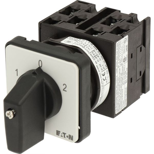 Changeoverswitches, T0, 20 A, flush mounting, 3 contact unit(s), Contacts: 6, 60 °, maintained, With 0 (Off) position, 1-0-2, Design number 8212 image 19