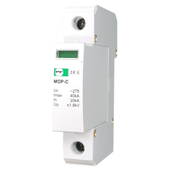 MOP1-C275/20. Surge protection devices C/T2/II, 1P, In=20kA, Uc=275V image 1