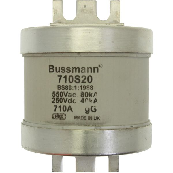 Fuse-link, low voltage, 710 A, AC 550 V, DC 250 V, BS88, 83 x 112 mm, gL/gG, BS image 17