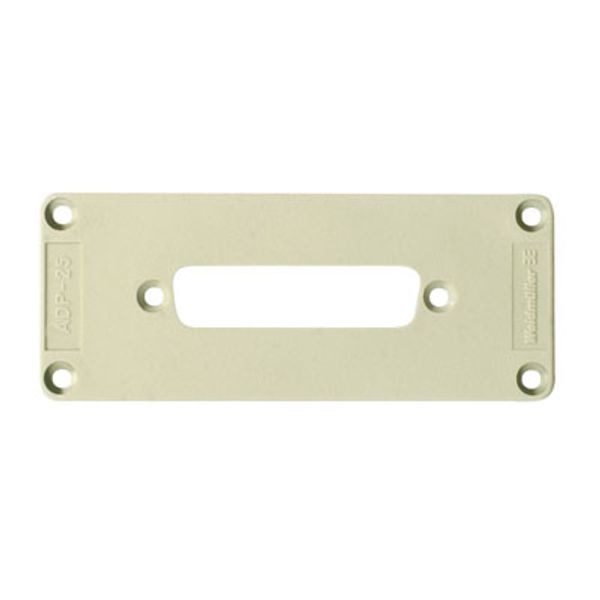 Adapter plate (industrial connector), Plastic, Colour: grey, Size: 6 image 1