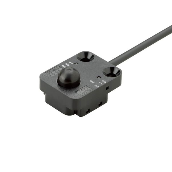Photo micro sensor, Push-button, PNP output, 1 m robot cable image 1