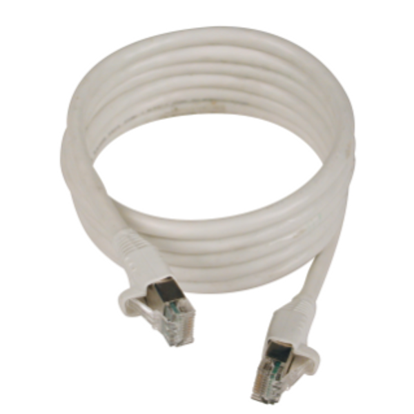 RJ45-RJ45 PATCH-CORDS - 4 - SHIELDED - CATEGORY 5e FTP 24 AWG - CABLE: 0,5m - GREY image 1