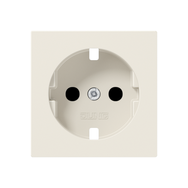 Cover for SCHUKO® sockets, integrated increased contact protection, SAFETY+, duroplast, series A, white image 1