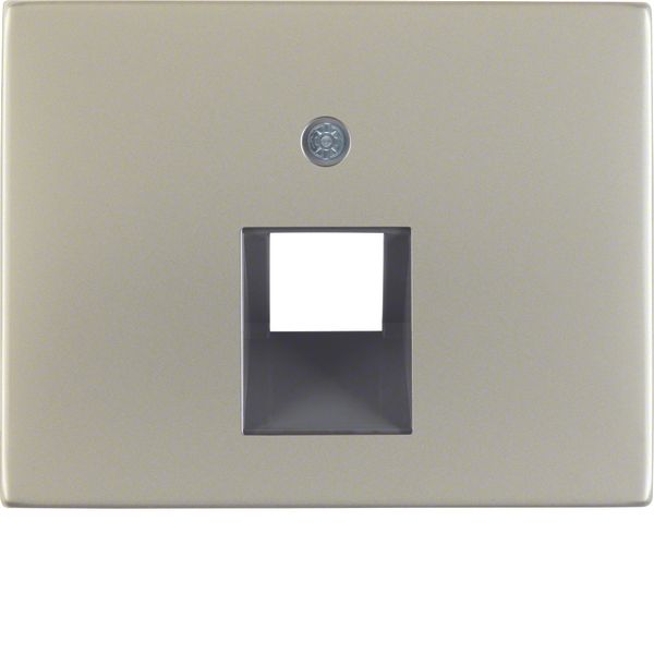 Centre plate for FCC soc. out., K.5, stainless steel, metal matt finis image 1