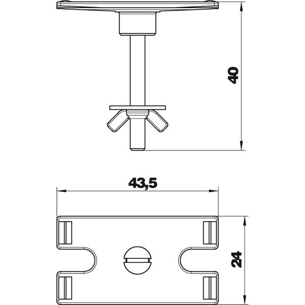 DBZ-BST Fixing kit for table mounting image 2