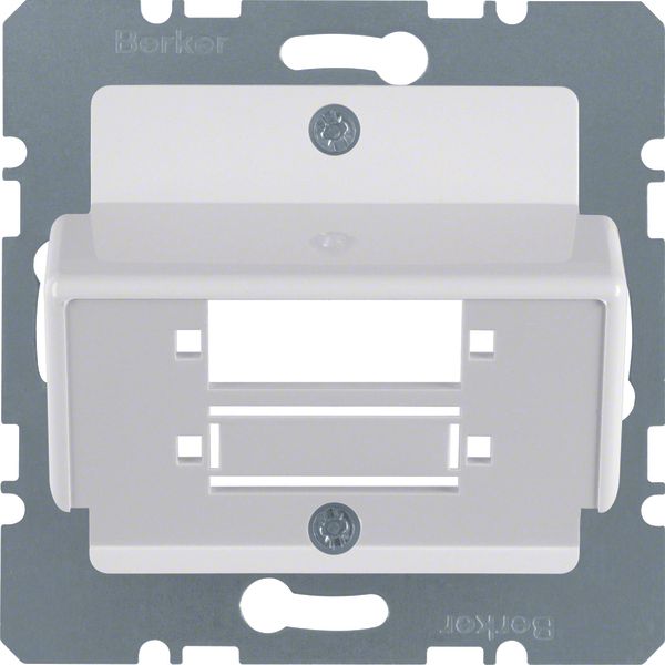 Central plate for fibre-optic couplings Duplex SC, com-tech, p. white  image 1