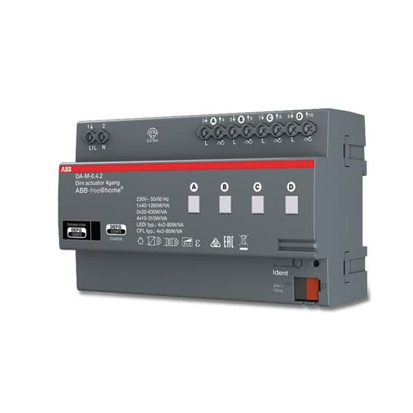 DA-M-0.4.2 Dimming actuator, 4gang for ABB-free@home® image 1