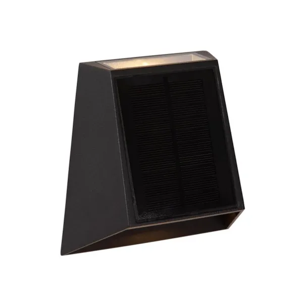 Lucide LUTON - Wall Lamp Indoor/Outdoor - LED Dim. - 1x1W 2850K/3150K - IP54 - Black image 1