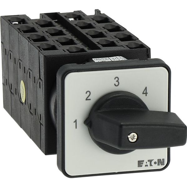 Step switches, T0, 20 A, flush mounting, 8 contact unit(s), Contacts: 16, 45 °, maintained, Without 0 (Off) position, 1-4, Design number 8477 image 8