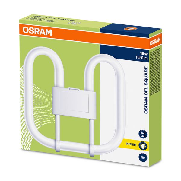 Compact Fluorescent Lamp Osram CFL SQUARE® 2 pins 16W/827 2700K GR8 image 3