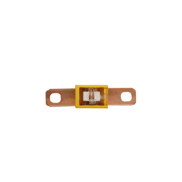 Cartridge Fuse, Fuse link, 60A, 32 Vdc, 10 kAICIC interrupt rating, Bolt mount, 13/16 in bolt terminal connection image 2