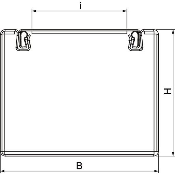 PLM D 0810 FS Installation duct metal with fire protection mesh 80x100x2000 image 2