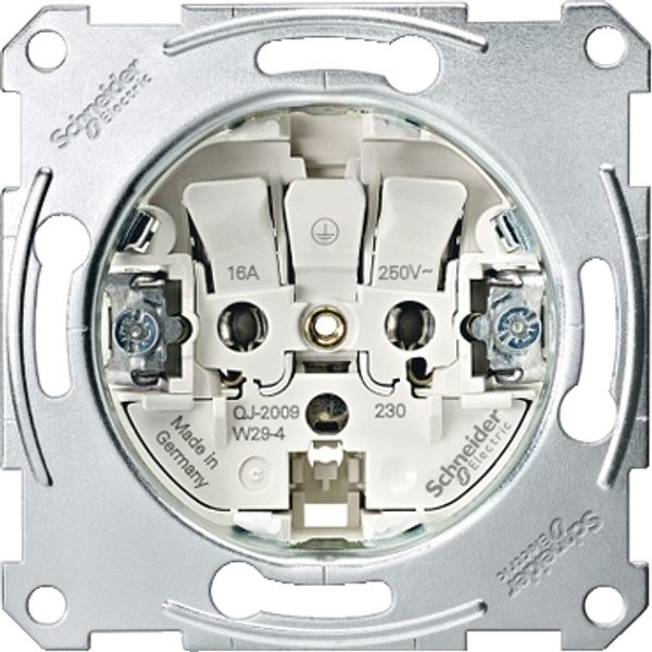 Socket-outlet insert without earthing contact, screwless terminals image 2