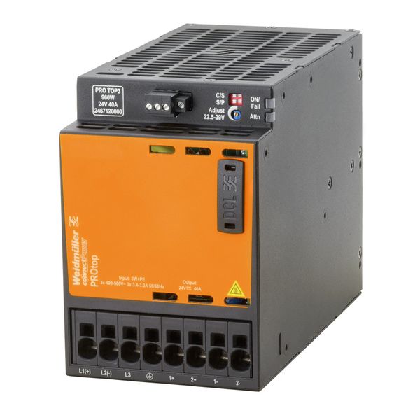Power supply, 960 W, 40 A @ 60 °C image 1