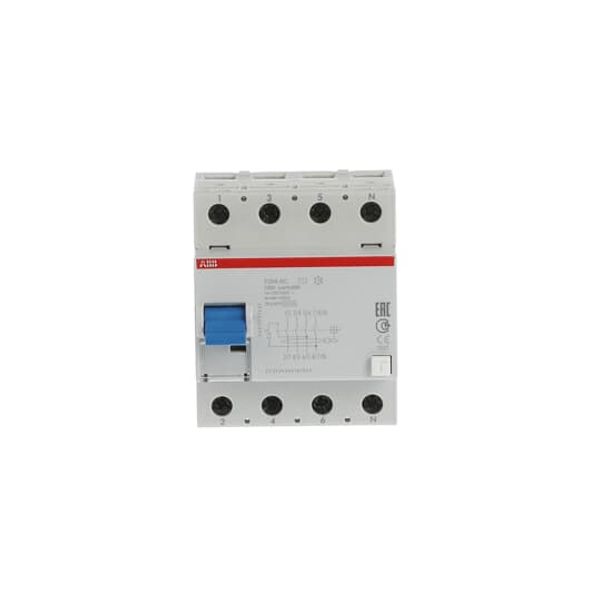 F204 AC-125/0.03 Residual Current Circuit Breaker 4P AC type 30 mA image 3