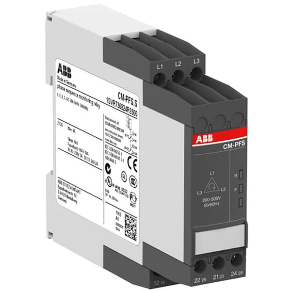 CM-PFS.S Three-phase monitoring relay 2c/o, L1-L2-L3=200-500VAC 50/60Hz image 1