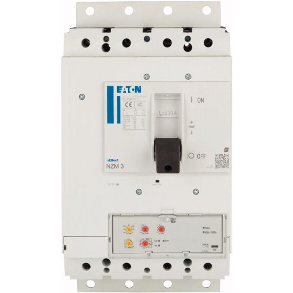 NZM3 PXR20 circuit breaker, 630A, 4p, plug-in technology image 3