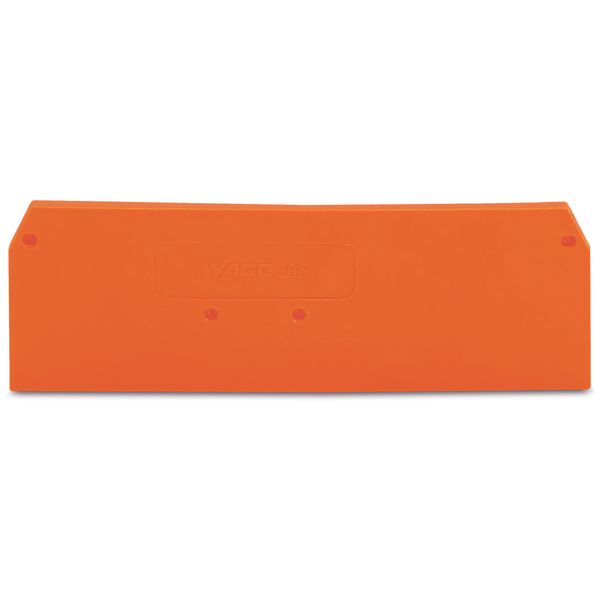 End and intermediate plate 2.5 mm thick orange image 1