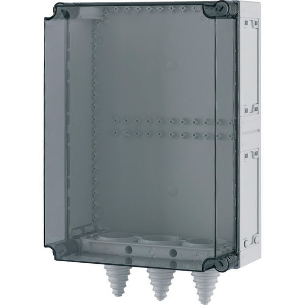Panel enclosure, with gland plate and cable glands, HxWxD=500x375x225mm image 10
