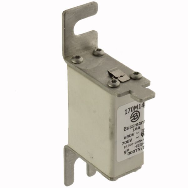 Fuse-link, high speed, 16 A, AC 690 V, DIN 000, 21 x 40 x 100 mm, gR, DIN, IEC, type T indicator image 4