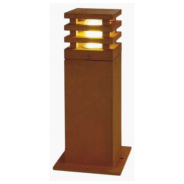 RUSTY 40 LED SQUARE outdoor luminaire 3000K IP55, rusty image 1